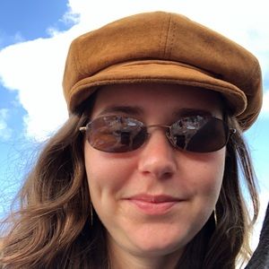 Goorin Bros suede hat Ruthy flat cap in tan